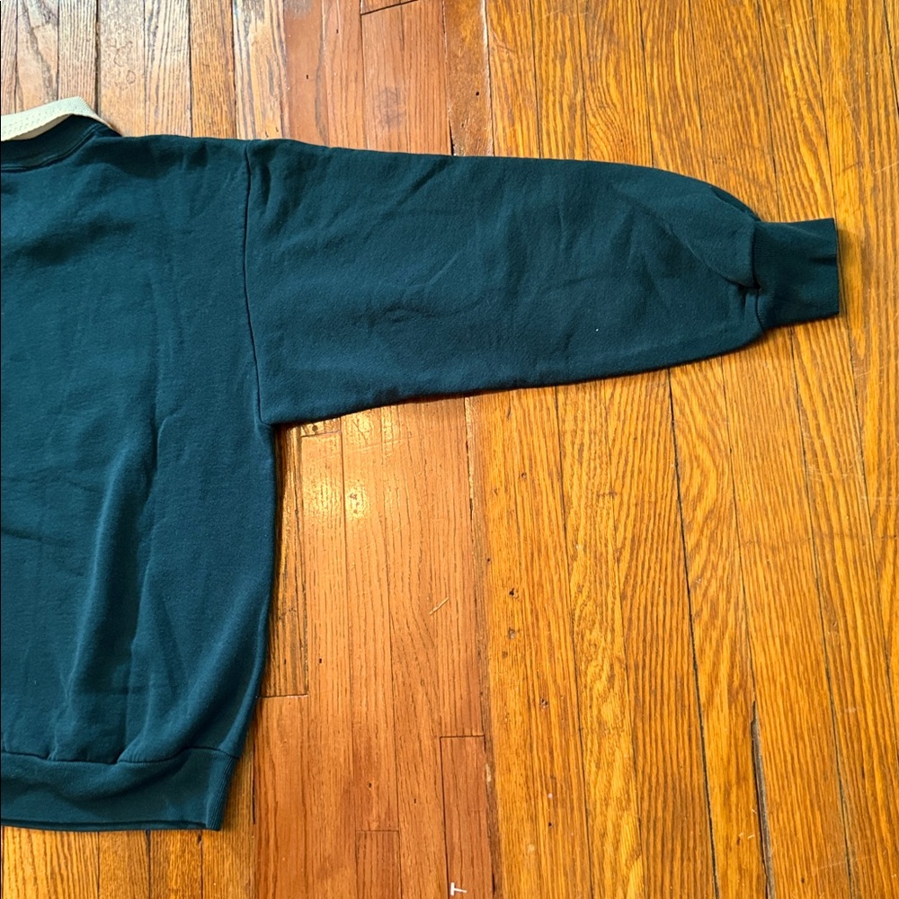 90’s Birds In The Wind Vintage Granny Crewneck Sweater w/ Collar - Picture 11 of 11
